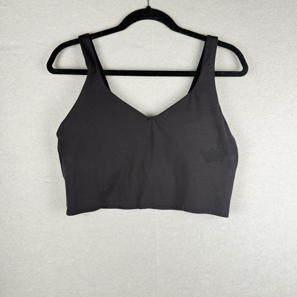 Offline By Aerie Real Me Low Key Longline Black Sports Bra Size XL‎
